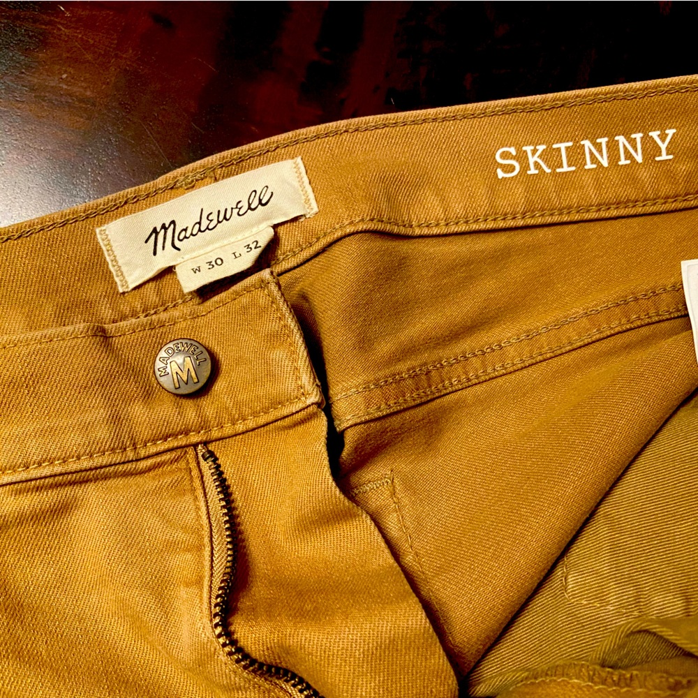 Madewell tan denim jeans 30x32